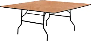 Flash Furniture 72'' Square Wood Folding Banquet Table