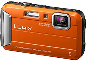 Panasonic DMC-TS25D Waterproof Digital Camera with 2.7-Inch LCD (Orange)