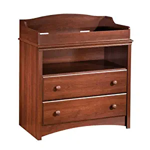 South Shore Furniture 3246331 South Shore 2-Drawer Changing Table with Open Storage, Royal Cherry