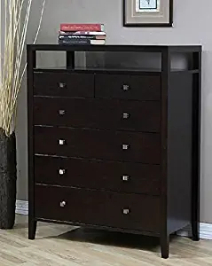 Aristo Contemporary Halifax Brown Solid Wood 6-drawer Bedroom Chest Dresser or Living Room Furniture by Aristo