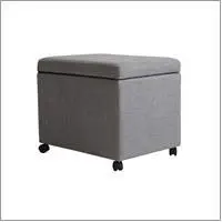 Christopher Knight Home 305244 Mateo Traditional Home Office Fabric File Storage Ottoman, Gray