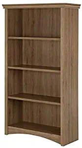 Atlin Designs 4 Shelf Bookcase in Rustic Oak