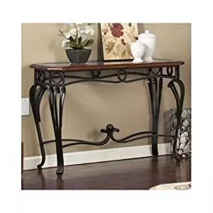 Wildon Home Prentice Console Table This Beautiful Antique Style Table Will Look Great In Any Room Guaranteed. This Decorative Glass Top Table Will Look Great In Your Foyer Or Entryway. This Versatile (Dark Cherry)