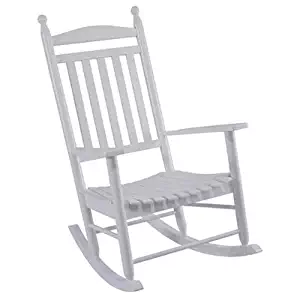 Jack PostKN-22W-JE Knollwood Classic Wood Rocking Chair, Gloss White