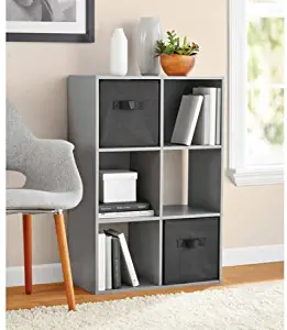 Mainstays 6 Cube Organizer, Multiple Colors (Gray)