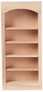 Houseworks, Ltd. Dollhouse Miniature Bookcase, 5-Shelf #HW5016