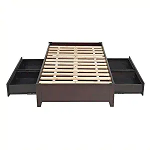 Modus Furniture SP23D5 Simple Platform Storage Bed, Queen, Espresso