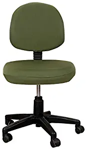 Deisy Dee Computer Office Chair Covers Pure Color Universal Chair Cover Stretch Rotating Chair Slipcovers Cover C091 (olive)