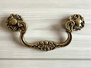 Cabinet Pull Antique, Cabinet Pulls Knob 4" Bail Dresser Pulls Drawer Pull Handles Antique Bronze Vintage Style, Material zinc alloy