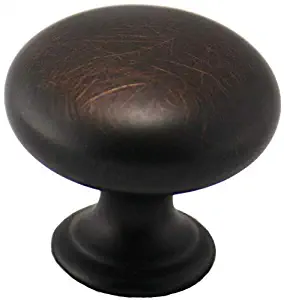 10 Pack - Cosmas 4950ORB Oil Rubbed Bronze Cabinet Hardware Round Mushroom Knob - 1-1/4" Diameter