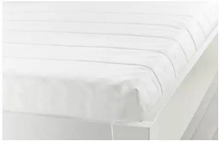 Ikea MINNESUND Twin Size Foam mattress, firm, white 828.51726.3026