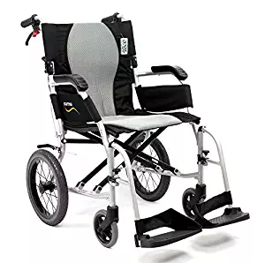 Karman Healthcare S-2512 Ergo Flight Transport Ultra Lightweight Wheelchair Luxury Seat, 18"