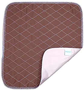 Ultra Waterproof Washable Seat Pad (20 x 22 Inch) for Incontinence - Seniors, Adult, Children, or Pet Underpad - Triple Layer Chair Cover Protector, 24 Ounce Absorbency (Brown) by BrightCare