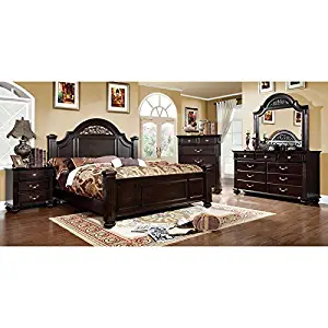 247SHOPATHOME bedroom-furniture-sets, King, Walnut