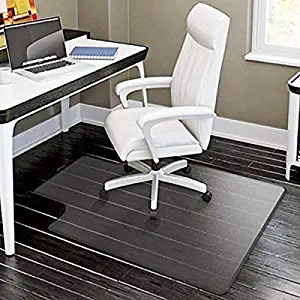 PVC Dull Polish Protection Floor Mat, Home Office Protective Mat for Carpet Floor Chair Transparent Heavy Duty Chair Mat Thick and Sturdy Thickness [US Stock] (47.36'' x 35.35'' x 0.06" Without Nail)