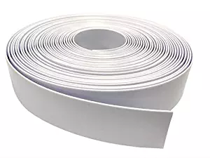 2" Wide x 200' Roll Vinyl Strap for Patio Pool Lawn Garden Furniture- Make Your Own Replacement Straps. (201 WHITE)