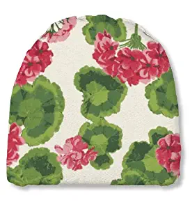 Plow & Hearth 35665-13 Weather Resistant Outdoor Classic Chair Cushion, Geranium