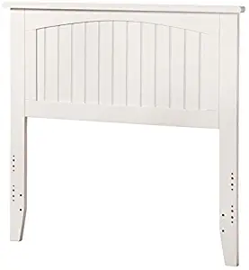 Atlantic Furniture Nantucket Twin Panel Headboard in White