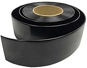 2" Wide Vinyl Strap for Patio Pool Lawn Garden Furniture 20' Roll_ Make Your Own Replacement Straps. Plus - 20 Free Fasteners! (221 Black)