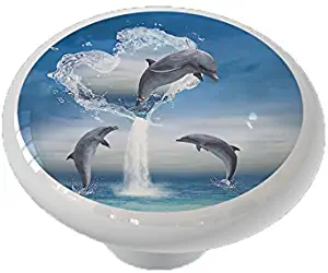 The Heart of The Dolphin Ceramic Drawer Knob