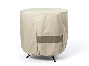 Covermates – Round Accent Table Cover – 24DIAMETER x 18H – Elite – 300D Stock-Dyed Polyester – Adjustable Drawcord – Built-in Open Mesh Vent – 3 YR Warranty – Weather Resistant - Khaki