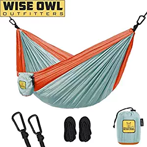 Wise Owl Outfitters Kids Hammock for Camping The Owlet Kid Child Toddler or Gear Sling Hammocks - Perfect Small Size for Indoor Outdoor or Backyard - Portable Parachute Nylon - 3 Colors!