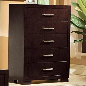 Jessica 5-Drawer Chest Cappuccino