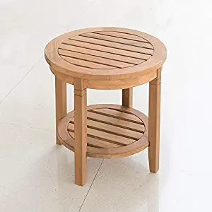 Cambridge-Casual AMZ-180670T Arie Teak Round Side Table