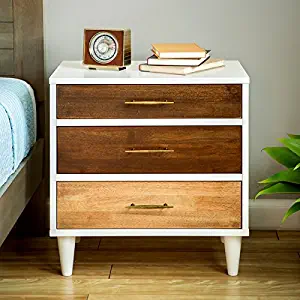 Christian 3-drawer Nightstand (22.8"wide x 15.7" deep x 23.6" high)