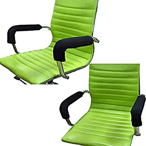 Wakaka 2 Pieces Office Home Polyester Removable Durable Machine Washable Office Chair Armrest Slipcovers Covers