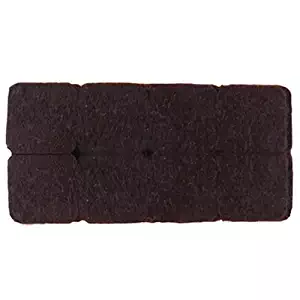 Shepherd Hardware 9864 1-Inch Heavy Duty Self-Adhesive Square Felt Furniture Pads, 16-Pack, Brown