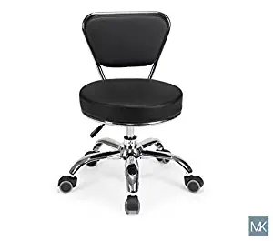 Salon Nail Pedicure Stool Pedicure Chair DAYTON BLACK Pneumatic, Adjustable, Rolling Salon Furniture & Equipment