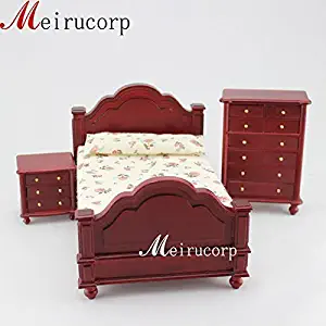 1:12 Scale Dollhouse Miniature Furniture Well Made Handmade Bedroom Set