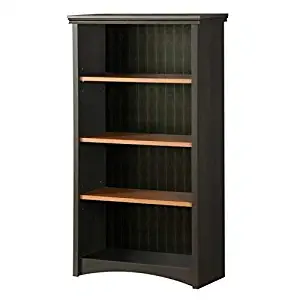 Atlin Designs 4 Shelf Bookcase in Ebony