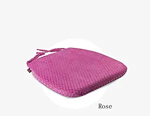 Slow Rebound Memory Foam Cushions Office Chair Car Seat Cushion Dining Chair Cushion Hip Pad Cushion 44x41x31x4 cm 3colors Cushion (Color : Rose, Size : 45 X 42 X 31 X 3)