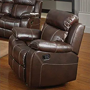 Coaster Home Furnishings Myleene Upholstered Glider Recliner Chestnut