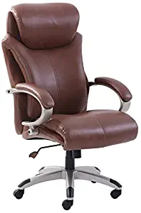 Serta Big and Tall Executive Office Chair with AIR Technology Brown