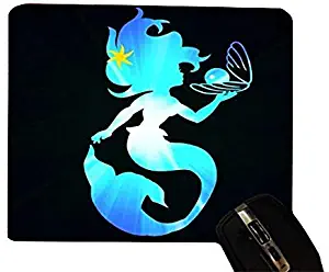 The Little Mermaid Holding Pearl Design Print Image Desktop Office Silicone Mouse Pad by Trendy Accessories