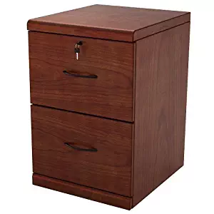 Z-Line Designs 2-Drawer Vertical File Cherry Cabinet with Black Accents