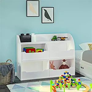 Ameriwood Home Mia Toy Storage Bookcase in White