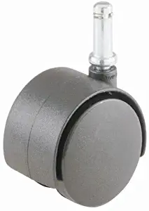 Shepherd Hardware 9673 2-Inch Office Chair Caster, Twin Wheel, 3/8-Inch Stem Diameter, 75-lb Load Capacity