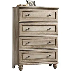 4-Drawer Dresser, Multiple Finishes,Chest in Country Style, Drawers, Clothing, Closet Unit, Orginizer, Shelving, T-Locking System, Made of Wood, Bedroom Furniture Set , BONUS e-book (Weathered)