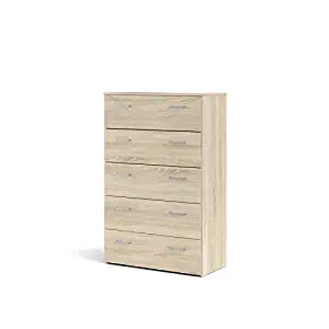 Tvilum Space 5 Drawer Chest, Oak Structure