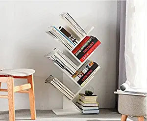 7-Story Tree Bookshelf, Unique Design, can be Used in Every Living Room, Study, Bedroom, Office, There is a Large Space to Place Books, documents, CDS.