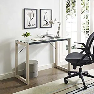 Modway Medley Contemporary Modern Glass-Top Writing Desk