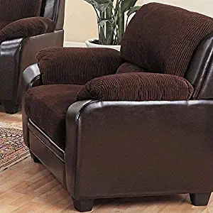 Coaster Home Furnishings Monika Stationary Chair Chocolate