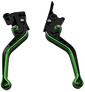 FXCNC Racing Short Billet Adjustable Motorcycle Double Colors Brake Clutch Lever set Pair fit for KAWASAKI VERSYS 1000 15-18,VERSYS (650cc) 15-18,NINJA 650R/ER-6F Z650 Z900 17-18