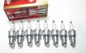 CHAMPION OEM Engine Spark Plug Set of 8 Compatible with Land Rover Discovery 1 & Range Rover Classic Part: ERR3799 / RN11YC