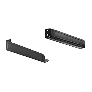 Mount Plus MP-MB-9 Microwave Shelf | Metal Appliance Shelving | Heavy Duty | Commercial Grade | Wall Mount in Black Color (Up to 77lbs)
