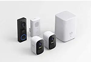 eufy Security, eufyCam 2C 2-Cam Kit, Wireless Home Security System with 180-Day Battery Life, 1080p HD, IP67, Night Vision with eufy Security, Wi-Fi Video Doorbell